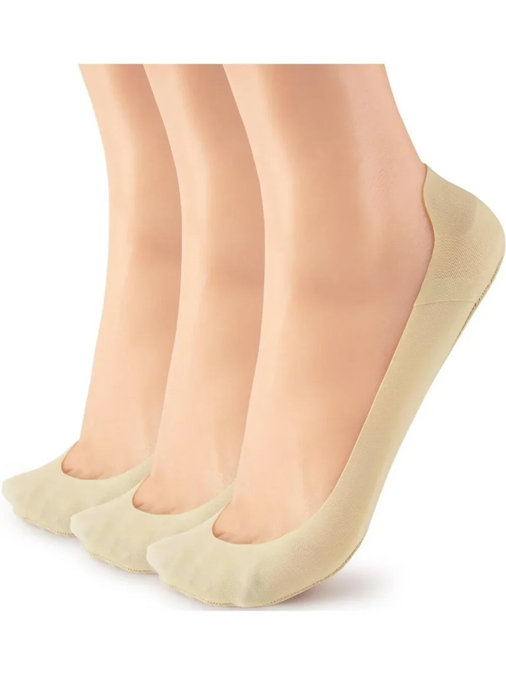🧦Women's Nude No Show Socks Liner Ultra Low Cut Non Slip Socks for Flats